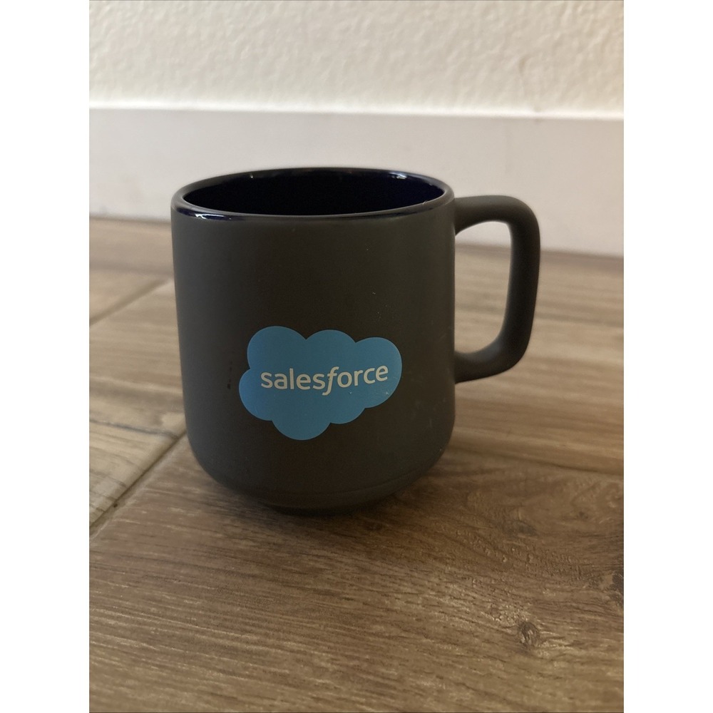 Salesforce Cloudy Trailblazer Heavyweight Mug Gray‎ And Blue